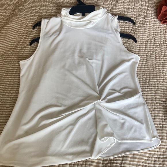 Dkny Tops - DKNY White Sleeveless Blouse